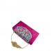 Bolso Clutch Hoja Efecto Ante